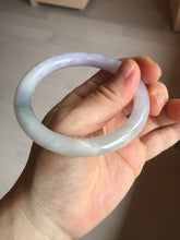 Load image into Gallery viewer, 56.5mm 100% natural type A white/purple/blue/green round cut jadeite jade bangle BL117-9431
