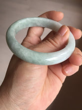 Load image into Gallery viewer, 56mm Certified Type A 100% Natural light green white jadeite Jade bangle GL48-12-4006
