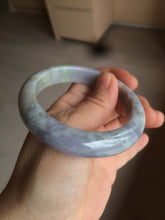 Load image into Gallery viewer, 55mm Certified 100% natural Type A sunny green/purple/gray jadeite jade bangle BH27-2125
