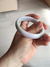 Load image into Gallery viewer, 51.5mm certified Type A 100% Natural sunny green purple oval Jadeite Jade bangle PC5-4031
