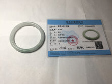 Load image into Gallery viewer, 55mm certified 100% natural Type A light green round cut jadeite jade bangle BP164-2775
