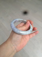 Load image into Gallery viewer, 55mm Certified 100% natural Type A sunny green/purple/gray jadeite jade bangle BH27-2125
