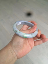 Load image into Gallery viewer, 55mm Certified 100% natural Type A sunny green/purple/gray jadeite jade bangle BH27-2125
