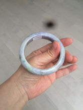 Load image into Gallery viewer, 55mm Certified 100% natural Type A sunny green/purple/gray jadeite jade bangle BH27-2125
