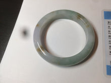 Load image into Gallery viewer, Reserved! Please don&#39;t order. 56.8mm certified type A 100% Natural icy watery green/white/brown/purple jadeite jade bangle Z127-4408
