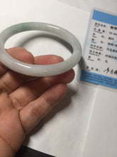 Load image into Gallery viewer, 55mm certified 100% natural Type A light green round cut jadeite jade bangle BP164-2775
