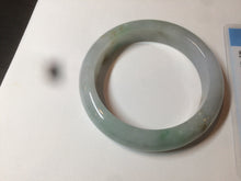 Load image into Gallery viewer, Reserved! Please don&#39;t order. 56.8mm certified type A 100% Natural icy watery green/white/brown/purple jadeite jade bangle Z127-4408
