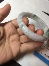 Load image into Gallery viewer, 56.6mm certificated Type A 100% Natural green purple white Jadeite Jade bangle BL66-6241
