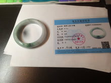 Load image into Gallery viewer, 56.4mm certificated Type A 100% Natural sunny green Jadeite Jade bangle Z128-2357
