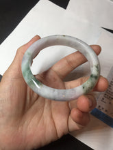 Load image into Gallery viewer, 56.6mm certificated Type A 100% Natural green purple white Jadeite Jade bangle BL66-6241
