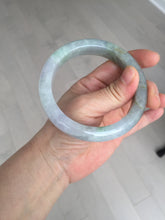 Load image into Gallery viewer, 61mm Certified Type A 100% Natural white/light purple/brown/yellow/gray (FU LU SHOU) Jadeite Jade bangle BF106-8636
