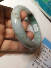 Load image into Gallery viewer, 56.4mm certificated Type A 100% Natural sunny green Jadeite Jade bangle Z128-2357
