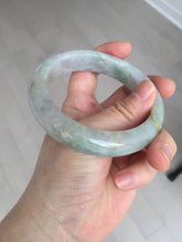 Load image into Gallery viewer, 60mm Certified Type A 100% Natural white/light purple/brown/yellow/gray (FU LU SHOU) Jadeite Jade bangle BF105-8658
