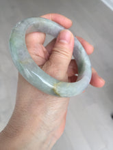 Load image into Gallery viewer, 60mm Certified Type A 100% Natural white/light purple/brown/yellow/gray (FU LU SHOU) Jadeite Jade bangle BF105-8658
