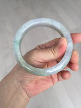 Load image into Gallery viewer, 60mm Certified Type A 100% Natural white/light purple/brown/yellow/gray (FU LU SHOU) Jadeite Jade bangle BF105-8658
