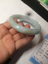 Load image into Gallery viewer, 57.4mm certified type A 100% Natural watery green jadeite jade bangle BK62-4036
