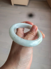 Load image into Gallery viewer, 57.4mm certified type A 100% Natural watery green jadeite jade bangle BK62-4036
