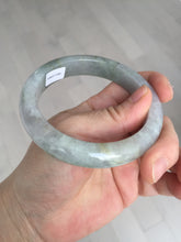 Load image into Gallery viewer, 59.2mm Certified Type A 100% Natural white/light purple/brown/yellow/gray(FU LU SHOU) Jadeite Jade bangle BF104-8634
