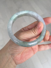 Load image into Gallery viewer, 59.2mm Certified Type A 100% Natural white/light purple/brown/yellow/gray(FU LU SHOU) Jadeite Jade bangle BF104-8634
