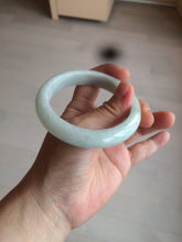 Load image into Gallery viewer, 57.4mm certified type A 100% Natural watery green jadeite jade bangle BK62-4036
