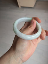 Load image into Gallery viewer, 53.2mm certificated Type A 100% Natural sunny green white(白底青) Jadeite Jade bangle BN74-3873
