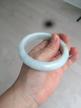 Load image into Gallery viewer, 57.4mm certified type A 100% Natural watery green jadeite jade bangle BK62-4036
