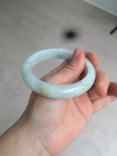 Load image into Gallery viewer, 57.4mm certified type A 100% Natural watery green jadeite jade bangle BK62-4036
