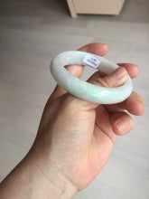 Load image into Gallery viewer, 53.2mm certificated Type A 100% Natural sunny green white(白底青) Jadeite Jade bangle BN74-3873
