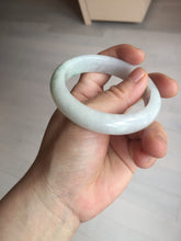 Load image into Gallery viewer, 53.2mm certificated Type A 100% Natural sunny green white(白底青) Jadeite Jade bangle BN74-3873
