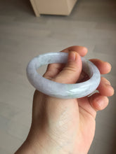 Load image into Gallery viewer, 55.4mm certified Type A 100% Natural icy watery green/purple Jadeite Jade bangle AU16-0853
