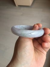 Load image into Gallery viewer, 55.4mm certified Type A 100% Natural icy watery green/purple Jadeite Jade bangle AU16-0853
