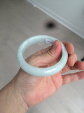 Load image into Gallery viewer, 57.4mm certified type A 100% Natural watery green jadeite jade bangle BK62-4036
