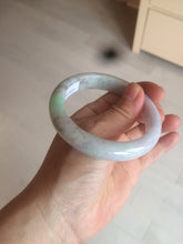 Load image into Gallery viewer, 56.5mm certified 100% natural type A sunny green/purple jadeite jade bangle BK66-4031
