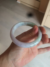 Load image into Gallery viewer, 56.5mm certified 100% natural type A sunny green/purple jadeite jade bangle BK66-4031
