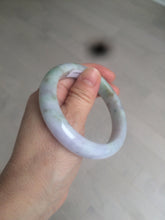 Load image into Gallery viewer, 56.5mm certified 100% natural type A sunny green/purple jadeite jade bangle BK66-4031
