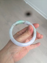 Load image into Gallery viewer, 56.5mm certified 100% natural type A sunny green/purple jadeite jade bangle BK66-4031
