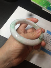 Load image into Gallery viewer, 60mm certified 100% natural type A sunny green white  jadeite jade bangle BH31-5424
