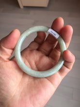 Load image into Gallery viewer, 52mm certified 100% natural Type A light green round cut jadeite jade bangle BS7-9561
