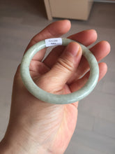 Load image into Gallery viewer, 52mm certified 100% natural Type A light green round cut jadeite jade bangle BS7-9561
