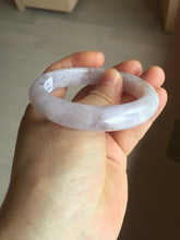 Load image into Gallery viewer, 53mm Certified Type A 100% Natural light purple white Jadeite bangle AU15-9429
