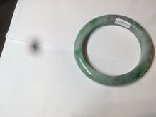 Load image into Gallery viewer, 54.5mm certificated Type A 100% Natural sunny green/dark green/black Jadeite Jade bangle Z133-2356
