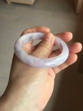 Load image into Gallery viewer, 53mm Certified Type A 100% Natural light purple white Jadeite bangle AU15-9429
