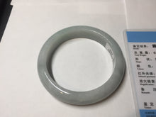 Load image into Gallery viewer, 57.5mm Certified 100% natural Type A light green white jadeite jade bangle B116-5269
