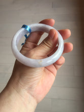Load image into Gallery viewer, 57mm certified 100% natural type A purple/white jadeite jade bangle E81-0823
