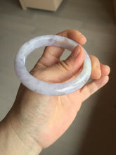 Load image into Gallery viewer, 53mm Certified Type A 100% Natural light purple white Jadeite bangle AU15-9429
