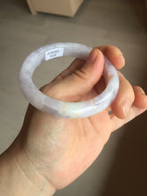 Load image into Gallery viewer, 53mm Certified Type A 100% Natural light purple white Jadeite bangle AU15-9429
