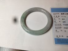 Load image into Gallery viewer, 50.8mm Certified Type A 100% Natural light green/purple/yellow(FU LU SHOU) round cut Jadeite Jade bangle Z135-2803
