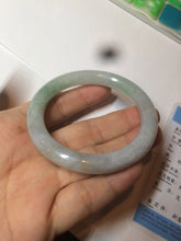 Load image into Gallery viewer, 50.8mm Certified Type A 100% Natural light green/purple/yellow(FU LU SHOU) round cut Jadeite Jade bangle Z135-2803
