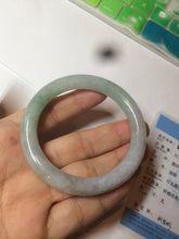 Load image into Gallery viewer, 50.8mm Certified Type A 100% Natural light green/purple/yellow(FU LU SHOU) round cut Jadeite Jade bangle Z135-2803
