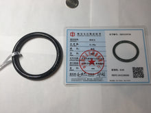Load image into Gallery viewer, 59.3mm 100% Natural dark green/black meteorite Stellar Night sky slim round cut nephrite bangle HT115-8798
